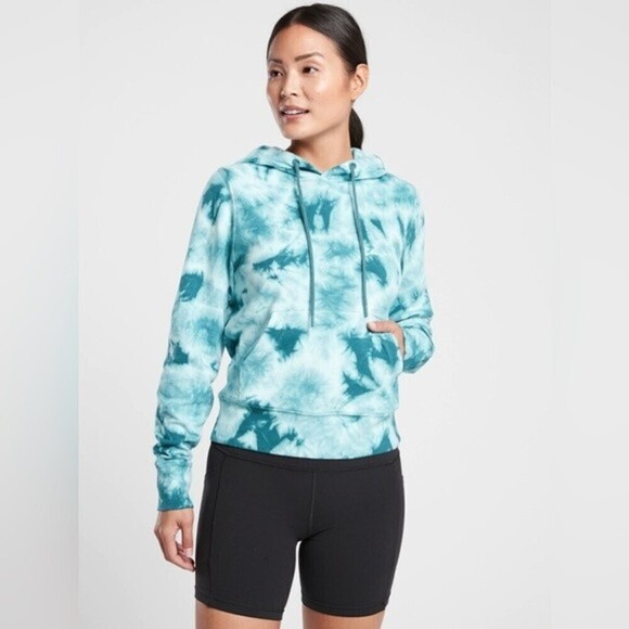 Athleta Tops - athleta sundown tie dye hoodie womens size M